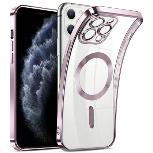 Θήκη Σιλικόνης Tech-Protect Magshine με Magsafe για Apple iPhone 11 Pro Max - Rose Gold