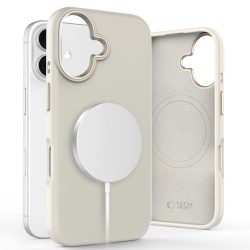 Θήκη Σιλικόνης Tech-Protect Pure με MagSafe για iPhone 16 - Cosmic Latte