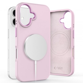 Θήκη Σιλικόνης Tech-Protect Pure με MagSafe για iPhone 16 - Pink