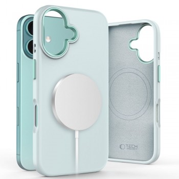 Θήκη Σιλικόνης Tech-Protect Pure με MagSafe για iPhone 16 - Sky Blue