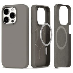 Θήκη Σιλικόνης Tech Protect Silicone Magsafe για iPhone 15 Pro Max  - Titanium