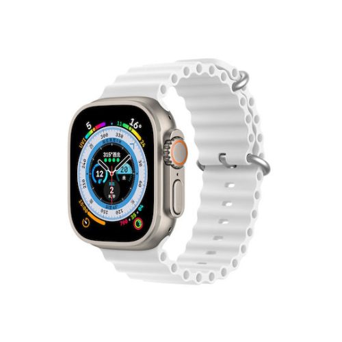 Λουράκι Σιλικόνης Wave Iconband Pro για Apple Watch 42/44/45/46/49mm - White