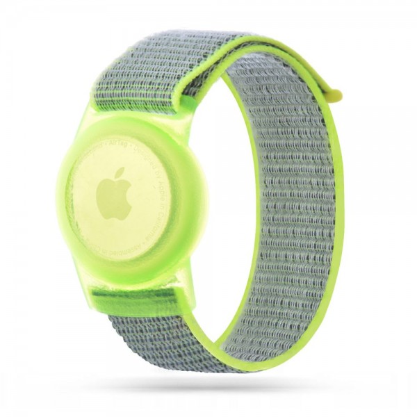 Παιδικό Βραχιόλι Tech-Protect Nylon για Airtag - Lime