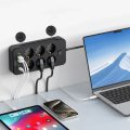 Πολύπριζο Tech-Protect 6 Θέσεων και 6 Θύρες USB/USB-C με Διακόπτη και Καλώδιο 2m - Black
