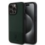 Θήκη Δερματίνης U.S. Polo PU Leather Mesh Pattern Double Horse Case για iPhone 15 Pro Max  - Green