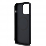 Θήκη Δερματίνης U.S. Polo PU Leather Printed Round Double Horse MagSafe Case για iPhone 15 Pro - Black