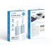 PowerBank Veger K1 - 10000mAh 35W Built in Cables Lightning & USB-C και με Θύρa USB-A και Θύρα USB-C Power Delivery / Quick Charge 3.0 - Frost Blue
