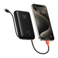 PowerBank Veger K2 W2068 - 20000mAh 35W Built in Cables Lightning & USB-C και με Θύρa USB-A και Θύρα USB-C Power Delivery / Quick Charge 3.0 - Black