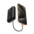 PowerBank Veger K3- 30000mAh 35W Built in Cable Lightning & USB-C με Θύρa USB-A και Θύρα USB-C Power Delivery / Quick Charge 3.0 - Black