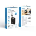 PowerBank Veger K3- 30000mAh 35W Built in Cable Lightning & USB-C με Θύρa USB-A και Θύρα USB-C Power Delivery / Quick Charge 3.0 - Black