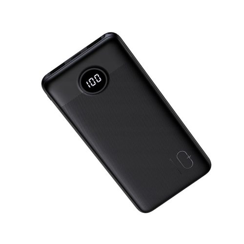 PowerBank Veger L10S - 10000mAh LCD Quick Charge PD20W 2x USB-A, 1x USB-C - Black