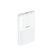 PowerBank Veger S12 - 10000mAh 20W με Θύρα USB-A και Θύρα USB-C QC 3.0 - White