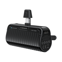Veger Cordless W0558 20W Mini Power Bank 5.000mAh Power Delivery ( Type-C ) - Black