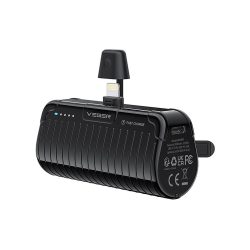 Veger Cordless W0558P 20W Mini Power Bank 5.000mAh Power Delivery ( Lightning ) - Black