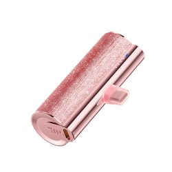 Veger Lipstick W0573 12W Mini Power Bank 5.000mAh Power Delivery ( USB-C ) - Glitter Pink