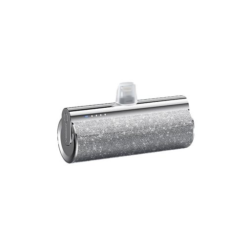 Veger Lipstick W0573P 20W Mini Power Bank 5.000mAh Power Delivery ( Lightning ) - Glitter Silver