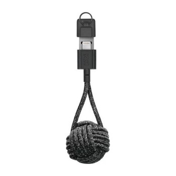 Καλώδιο Keychain Native Union Braided USB to Lightning 0.20m - Black