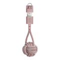 Καλώδιο Keychain Native Union Braided USB to Lightning 0.20m - Pink