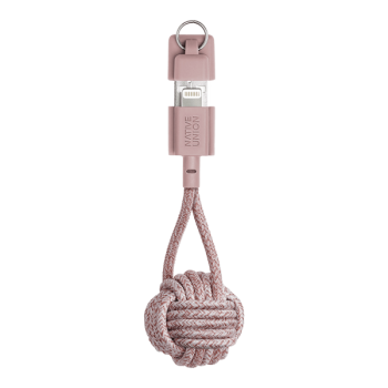 Καλώδιο Keychain Native Union Braided USB to Lightning 0.20m - Pink