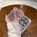 Θήκη Σιλικόνης Liquid Glitter Camera Case για Apple iPhone 13 Pro - Clear