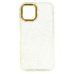 Θήκη Σιλικόνης Tel Protect Gold Glitter Case για Apple iPhone 12/12 Pro - Gold