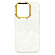 Θήκη Σιλικόνης Tel Protect Gold Glitter Case για Apple iPhone 14 Pro - Gold