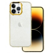 Θήκη Σιλικόνης Tel Protect Gold Glitter Case για Apple iPhone 14 Pro - Gold