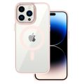 Θήκη Σιλικόνης Tel Protect Magnetic Clear Case για iPhone 15 Pro - Powder Pink