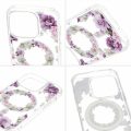 Θήκη Σιλικόνης Tel-Protect Flower Magsafe για iPhone 16 Pro Max - Purple