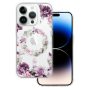 Θήκη Σιλικόνης Tel-Protect Flower Magsafe για iPhone 16 Pro Max - Purple