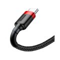 Καλώδιο Φόρτισης Baseus από USB σε USB-C Cafule Braided, 0.50m - Black/Red