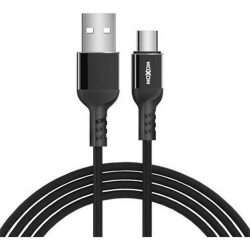 Καλώδιο Φόρτισης MoXom Braided Fast Charging από USB σε Type-C 3A 1m - Black
