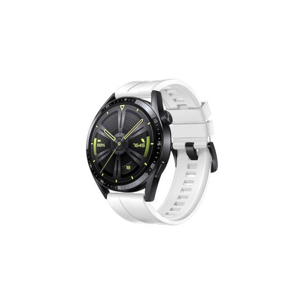 Λουράκι Σιλικόνης 22mm για Huawei Watch GT/GT2 46mm - White