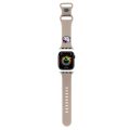 Λουράκι Σιλικόνης Hello Kitty Liquid Silicone Kitty Head Logo για Apple Watch 38/40/41m - Beige