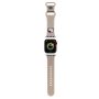 Λουράκι Σιλικόνης Hello Kitty Liquid Silicone Kitty Head Logo για Apple Watch 38/40/41m - Beige