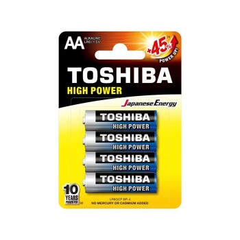 Αλκαλικές Μπαταρίες Toshiba BP-4 AA 4τμχ 