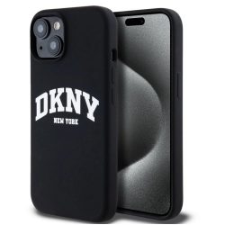 Θήκη Σιλικόνης DKNY White Printed Logo για Apple iPhone 13 - Black