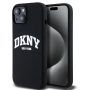 Θήκη Σιλικόνης DKNY White Printed Logo για Apple iPhone 13 - Black