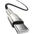 Καλώδιο Φόρτισης Baseus Cafule Metal Braided από Type-C σε Type-C 100W, 1m - Black