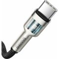 Καλώδιο Φόρτισης Baseus Cafule Metal Braided από Type-C σε Type-C 100W, 1m - Black