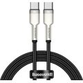 Καλώδιο Φόρτισης Baseus Cafule Metal Braided από Type-C σε Type-C 100W, 1m - Black
