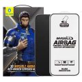 Tempered Glass Mr.Monkey Full Cover Full Glue 5D 9H Airbag Anti-Broken για Apple iPhone 17 Pro Max - Black