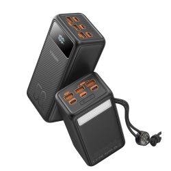 Power Bank  Veger Tank Lite 50000mAh 22.5W με 3 Θύρες USB-A και Θύρα USB-C Power Delivery - Black 