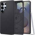  Θήκη Σιλικόνης Spigen MagFit Back Cover με Magsafe για Samsung Galaxy S25 Ultra - Black