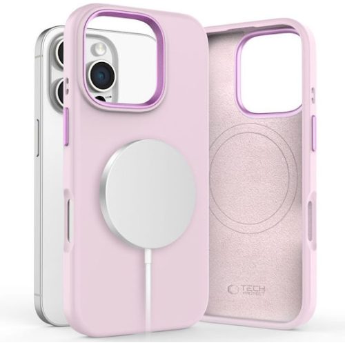 Θήκη Σιλικόνης Tech-Protect Back Cover Siicone Pure Magsafe για iPhone 16 Pro Max - Pink