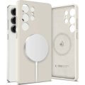 Θήκη Σιλικόνης Tech-Protect Liquid Back Cover με Magsafe για Samsung Galaxy S25 Ultra - Latte Beige