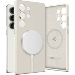 Θήκη Σιλικόνης Tech-Protect Liquid Back Cover με Magsafe για Samsung Galaxy S25 Ultra - Latte Beige