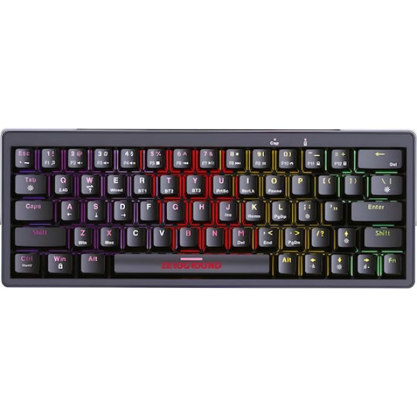 Gaming Μηχανικό Πληκτρολόγιο Zeroground KB-3700G SATOMI v2.0 με Outemu Red διακόπτες και RGB φωτισμό (Αγγλικό US) - Κόκκινο