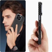 Σκληρή Θήκη Tech-Protect Ion Carbon με Magsafe για iPhone 16e - Black/Silver	