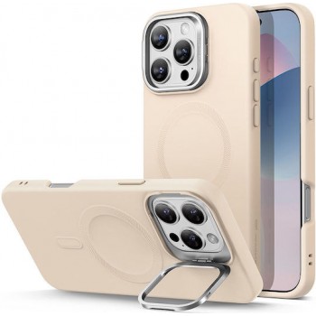 Θήκη Σιλικόνης ESR Cloud with Kickstand HaloLock με Magsafe για iPhone 16 Pro Max - Beige